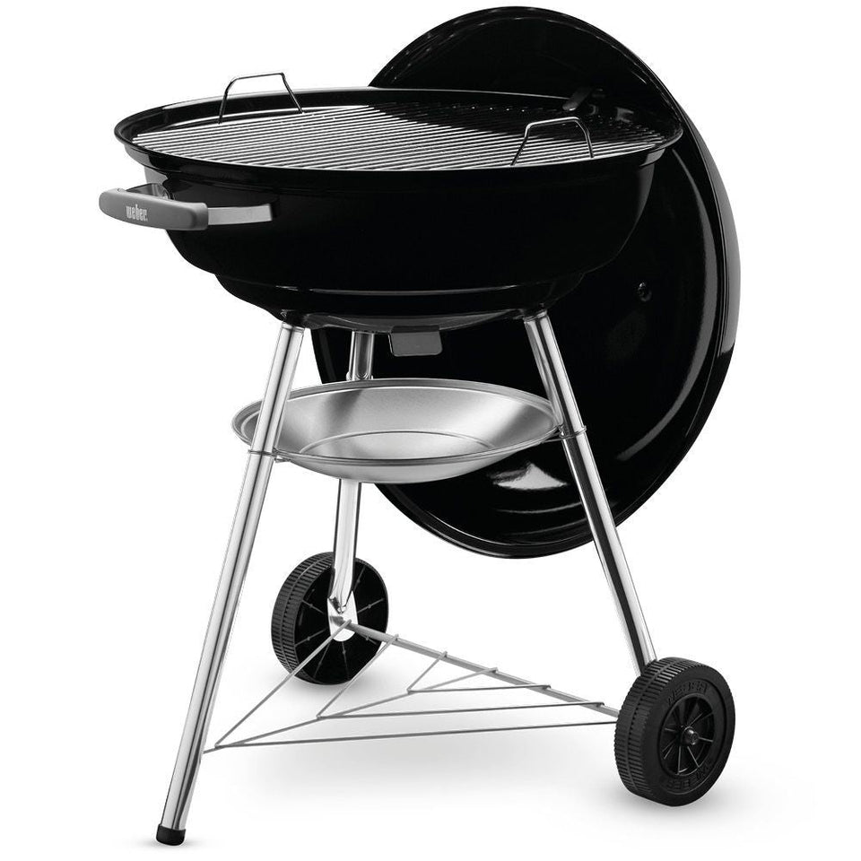 Weber 57cm Black Compact Kettle Charcoal Barbecue (1321004)