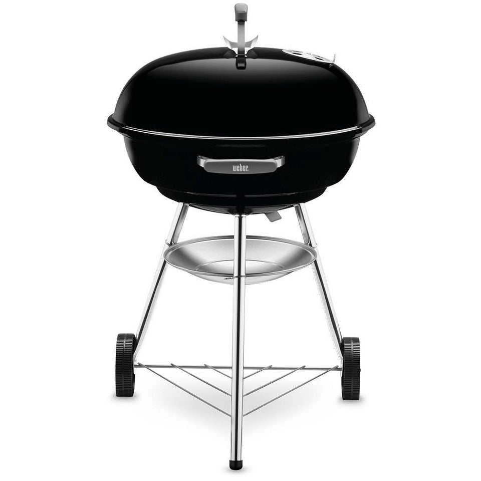 Weber 57cm Black Compact Kettle Charcoal Barbecue (1321004)