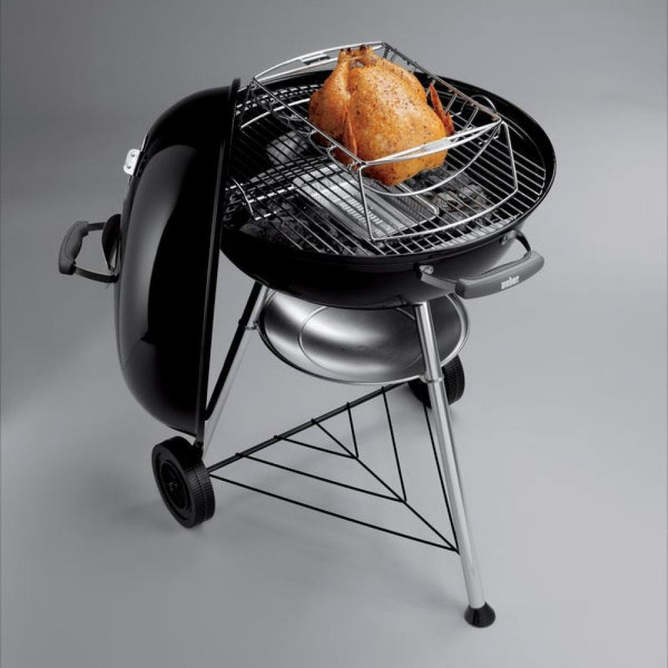 Weber 57cm Black Compact Kettle Charcoal Barbecue (1321004)