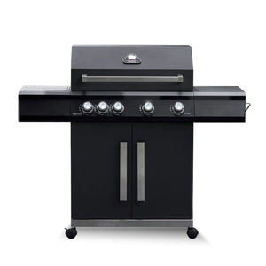 Grillstream Stealth 4 Burner Gas and Charcoal BBQ with Side Burner