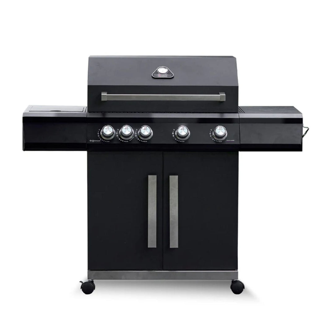 Grillstream Stealth 4 Burner Gas and Charcoal BBQ with Side Burner